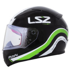 Capacete LS2 FF353 RAPID STARK BLACK WHITE GREEN